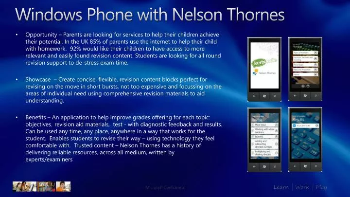 windows phone with nelson thornes