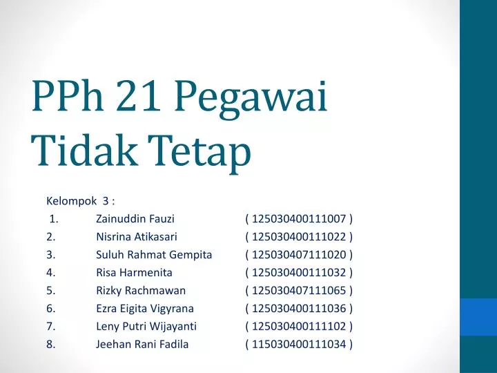 pph 21 pegawai tidak tetap