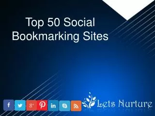 Top 50 Social Bookmarking Sites