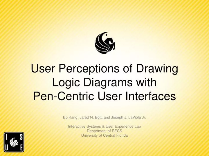 user perceptions of drawing logic diagrams with pen centric user interfaces