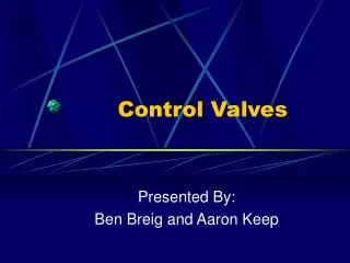 Control Valves