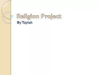 Religion Project