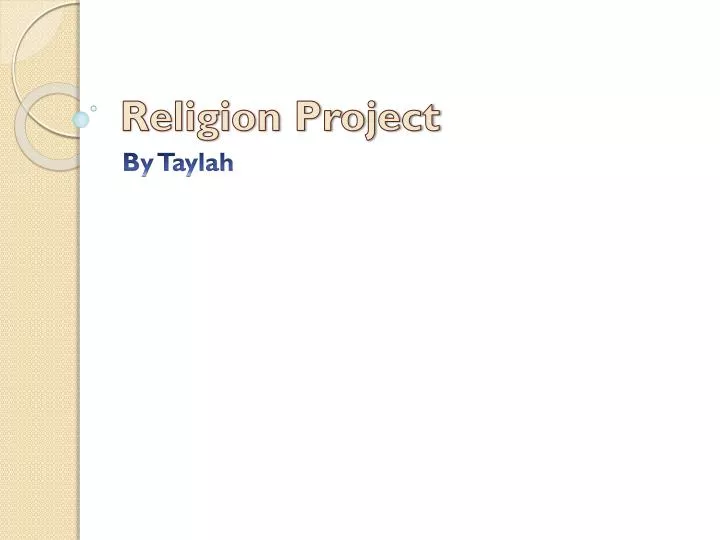 religion project
