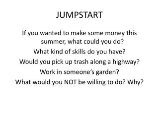 jumpstart