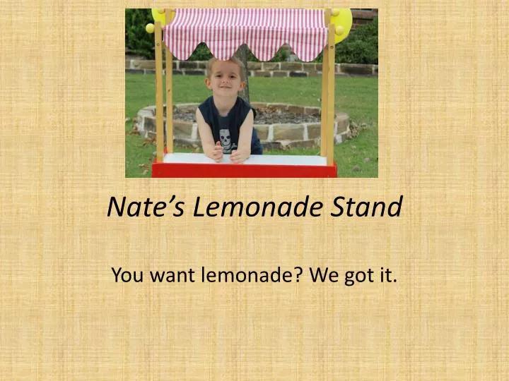 nate s lemonade stand