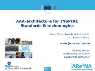AAA-architecture for INSPIRE Standards &amp; technologies