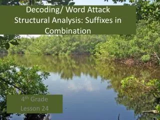 Decoding/ Word Attack Structural Analysis: Suffixes in Combination