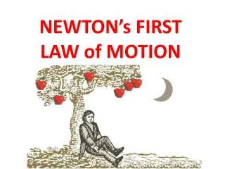 newton s first law of motion