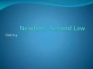 newtons second law