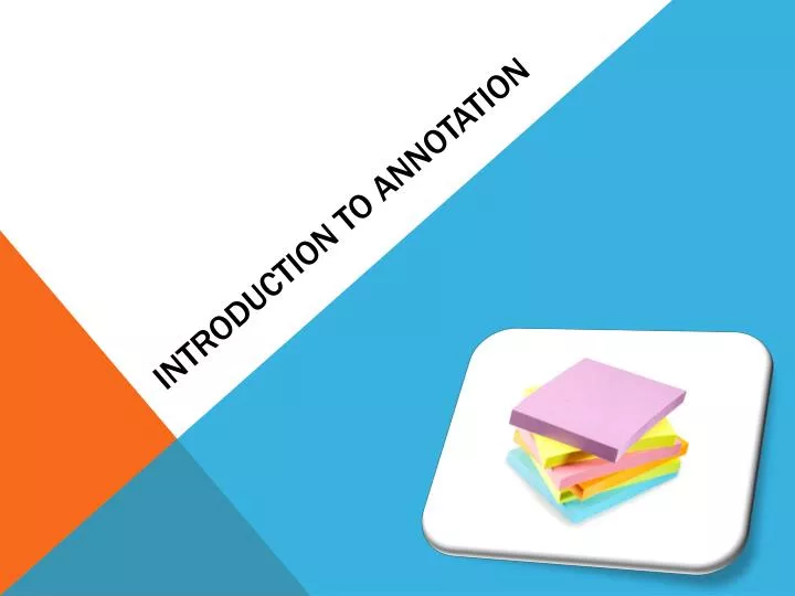 introduction to annotation