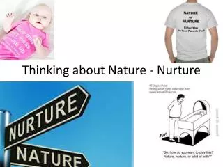 thinking about nature nurture