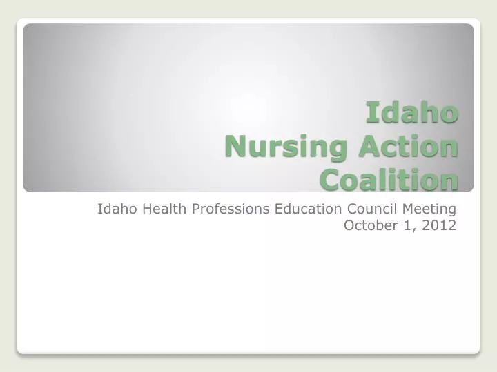 idaho nursing action coalition