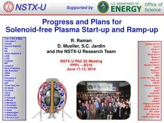 Progress and Plans for Solenoid-free Plasma Start -up and Ramp-up