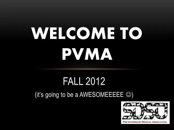 welcome to pvma