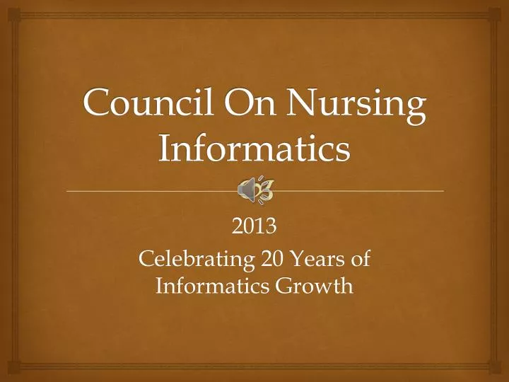 council on nursing informatics