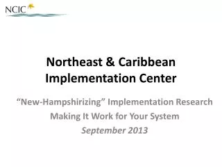 Northeast &amp; Caribbean Implementation Center