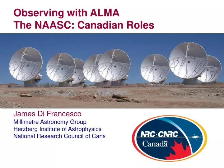 observing with alma the naasc canadian roles