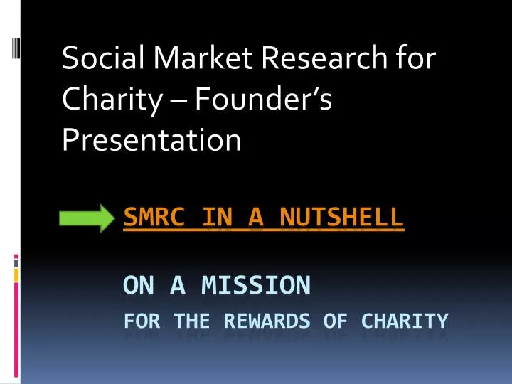 social market research for charity founder s presentation