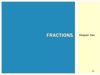 Fractions