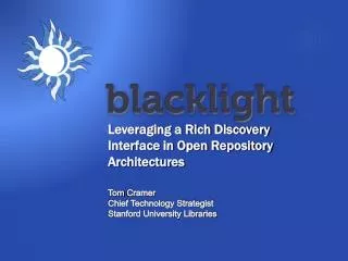 Leveraging a Rich Discovery Interface in Open Repository Architectures