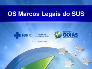 os marcos legais do sus