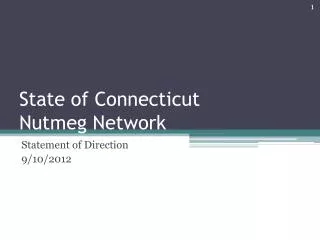 State of Connecticut Nutmeg Network
