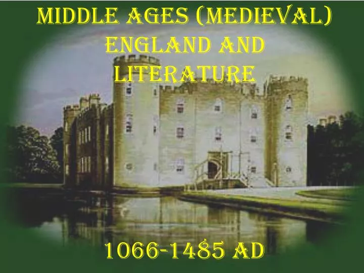 middle ages medieval england and literature