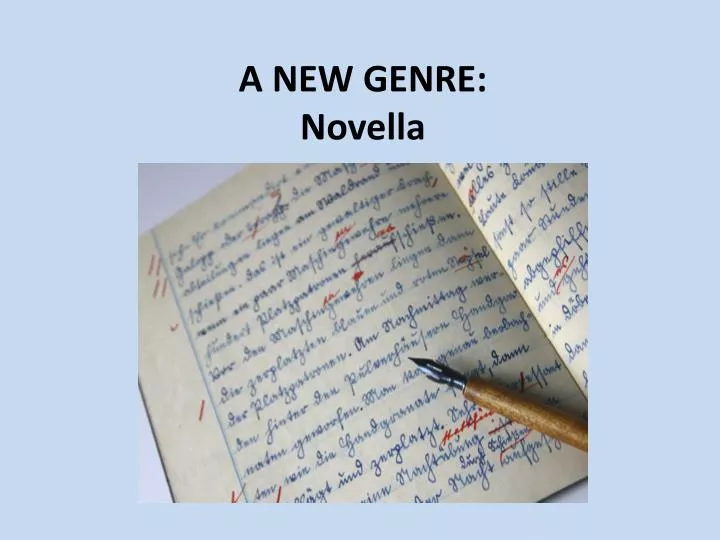 a new genre novella