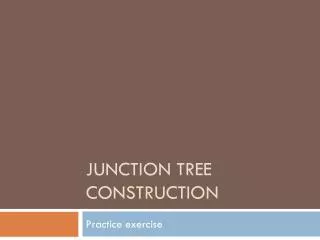 Junction Tree Construction