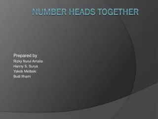 Number Heads Together