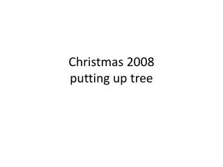christmas 2008 putting up tree