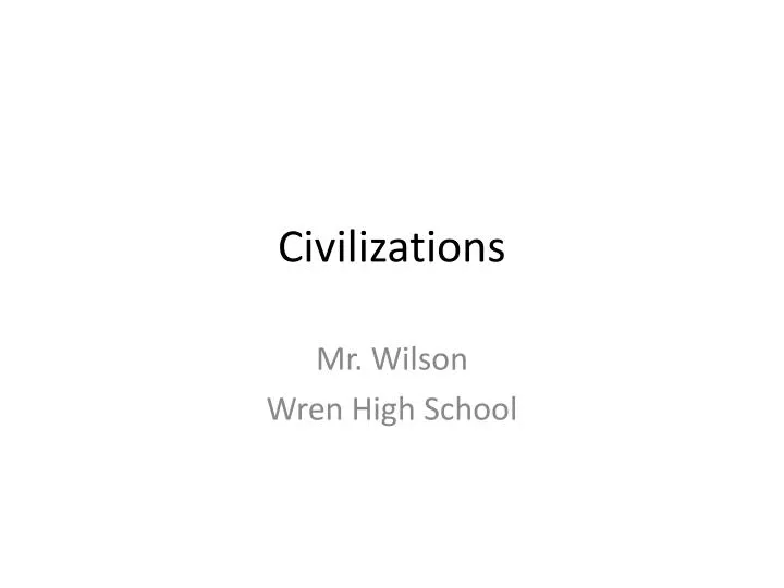 civilizations