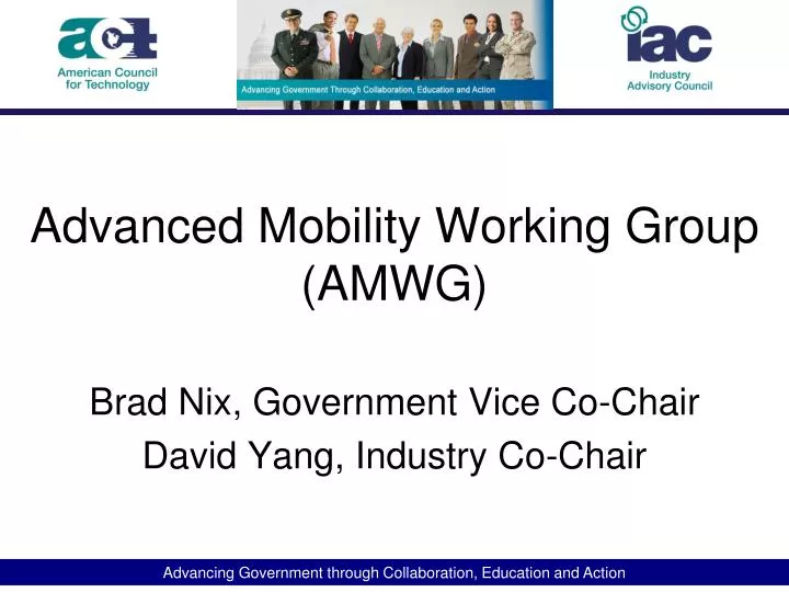 advanced mobility working group amwg