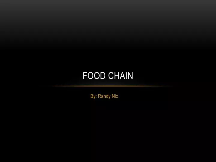 food chain