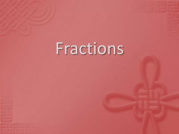 fractions