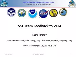 SST Team Feedback to VCM Sasha Ignatov