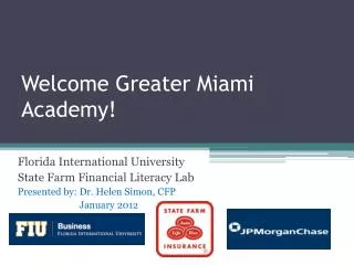 Welcome Greater Miami Academy!