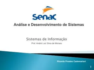 an lise e desenvolvimento de sistemas