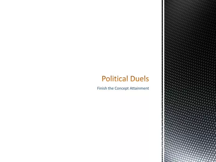 political duels