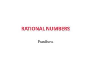 rational numbers