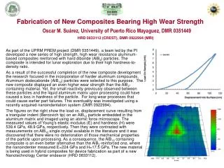 Fabrication of New Composites Bearing High Wear Strength