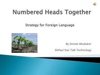 Numbered Heads Together Strategy for Foreign Language