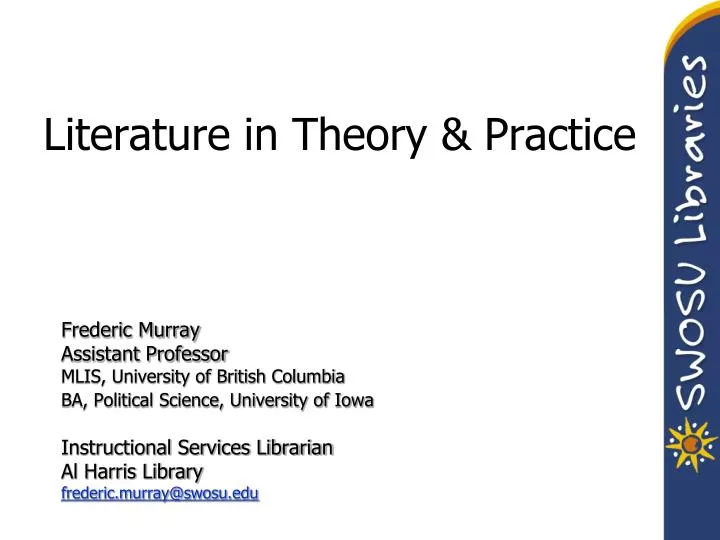 literature in theory practice