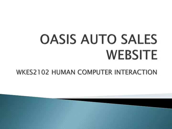 oasis auto sales website