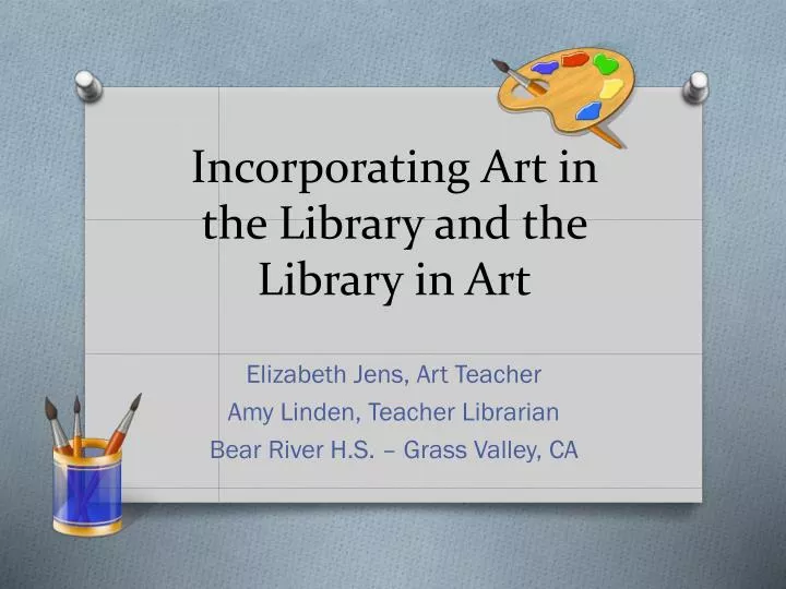 incorporating art in the library and the library in art