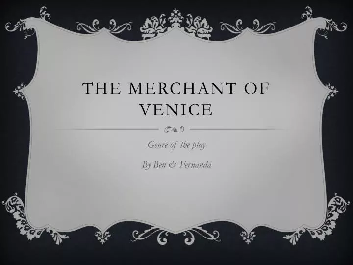 the merchant of v enice