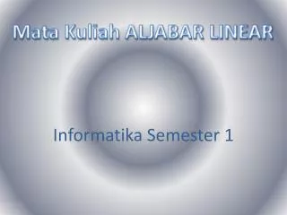 Informatika Semester 1