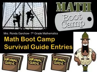 Math Boot Camp Survival Guide Entries