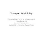 Transport &amp; Mobility - slide 1