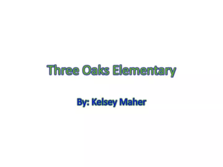 three oaks elementary